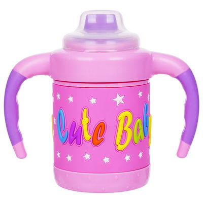 6 meses no derraman la taza de consumición libre del bebé de BPA 6oz 160ml