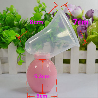 BPA libre de látex de silicona bomba de mama manual con chupador de biberón