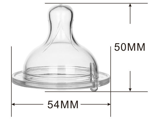 Primeros productos esenciales biberón de silicona pezones, flujo lento