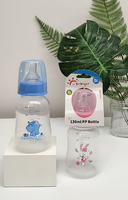 Botella de alimentación recién nacida libre del bebé del ftalato 5oz 130ml PP del ISO