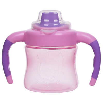 No manija doble del derramamiento 6 meses taza de Sippy de 6 muchachas de la onza
