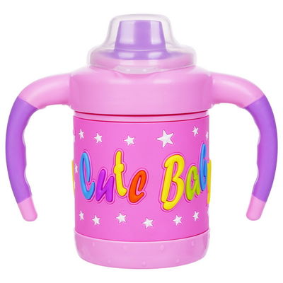 No derrame BPA Multicolo libre 6 meses taza de Sippy del bebé de 6 onzas