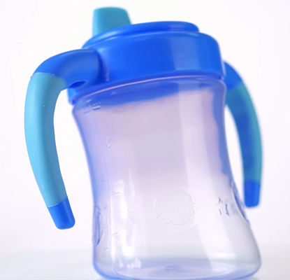 prueba azul del descenso 190ml 6 meses taza de Sippy de 7 niños de la onza