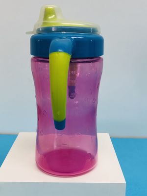 9 meses 7 taza libre fácil de Sippy del bebé del apretón BPA de la onza 260ml