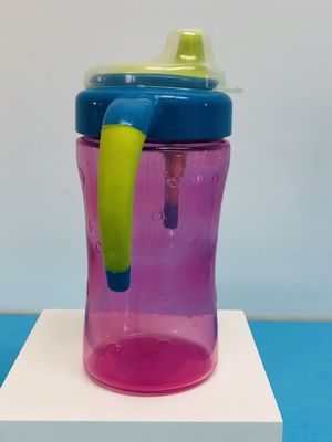 9 meses 7 taza libre fácil de Sippy del bebé del apretón BPA de la onza 260ml