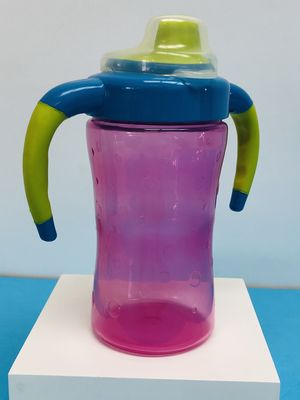 9 meses 7 taza libre fácil de Sippy del bebé del apretón BPA de la onza 260ml