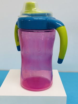9 meses 7 taza libre fácil de Sippy del bebé del apretón BPA de la onza 260ml