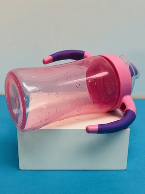 Princesa Pink de 2 cuentas 9 meses taza de Sippy del entrenamiento de 9 onzas