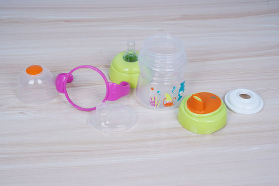 No derrame 2 de 1 meses libre de BPA 6 taza de Sippy del bebé de 6 onzas