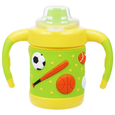 6 meses 6 taza flexible libre suave de Sippy del bebé de los niños BPA de la onza