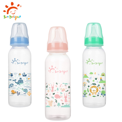 Botella de alimentación para bebés recién nacidos de PP 9 oz 、250 ml Fabricación libre de BPA