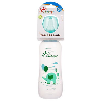 biberones infantiles del polipropileno 8oz 240ml de 110℃ 120℃ PP