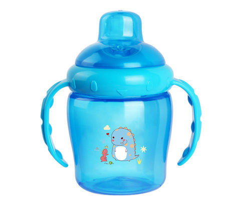 (NUEVA) TAZA de 225ml PP SIPPY CON el DOBLE MANIJA ANTIGOTAS