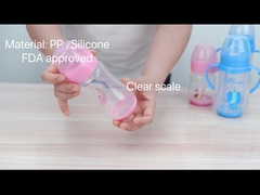 botella de alimentación ancha del bebé del arco del cuello de 9oz 260ml PP